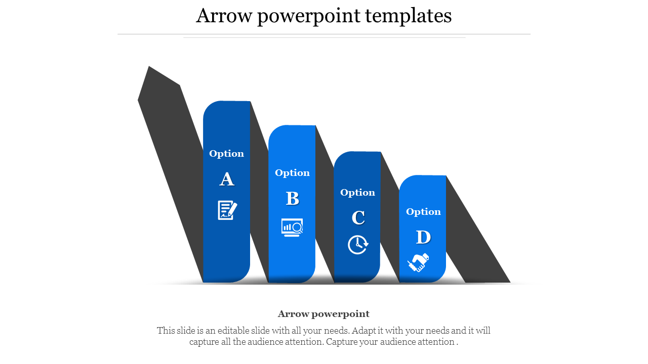 arrows powerpoint templates-Blue